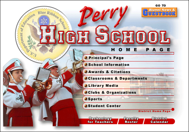 GUI screen-shot: Perry High School
